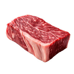 raw meat isolated on white