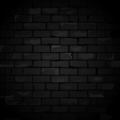 black brick wall