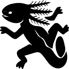 cute cartoon salamander drawing.