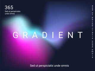 Liquid on colorful background. Bright mesh blurred pattern in pink, blue, green tones.