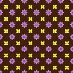 Free vector color flower pattern background.