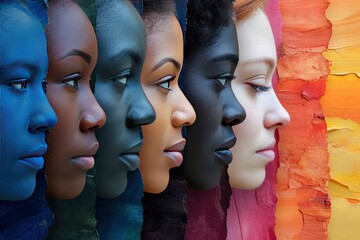 Unity in Diversity. A Captivating Photo Embracing the Rich Tapestry of Humanity, Showcasing a Diverse Group of People Coming Together.