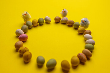 Easter Egg Circle: Fluffy Chicks and the Cycle of Spring