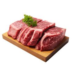 raw meat on a cutting board