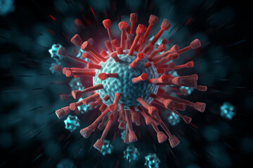 Hacker virus malware attack during coronavirus pandemic