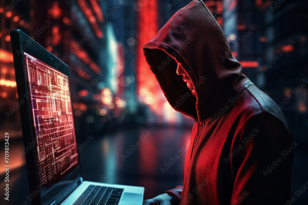 Aufkleber digital crime: protecting network security and data