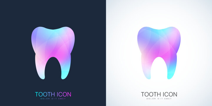 Tooth Vector logo Template. Medical Design Tooth Logo. Dentist Office Icon. Oral Care Dental and Clinic Tooth Logotype