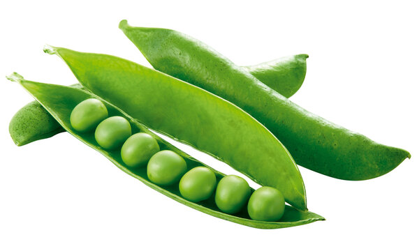 composi&ccedil;&atilde;o com gr&atilde;os de vagem de ervilha isolado em fundo transparente