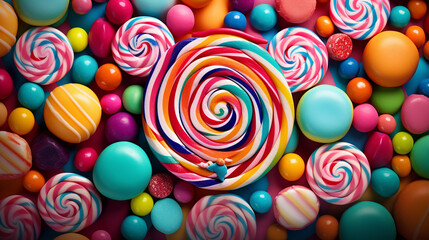 Fototapeta na wymiar sweet colorful candy