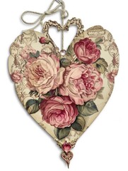 Vintage Valentine Tag with a Retro-Inspired Design, Perfect for Adding a Touch of Timeless Charm to Your Valentine's Day Celebrations.