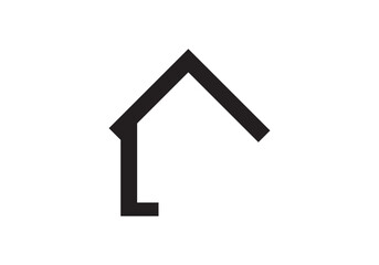 building home icon vector logo illustration on white background
