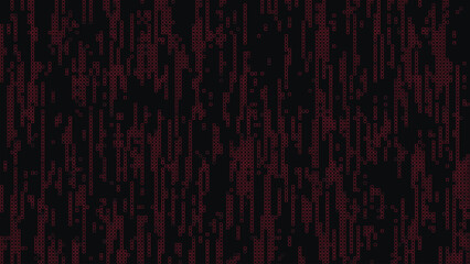 Abstract burgundy mosaic background. Abstract colored LED squares background. Technology digital square burgundy color background. Dark pixel grid background. Vector illustration.