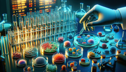 Cultivation of germs in the laboratory