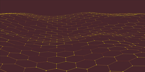 Futuristic hexagon background. Futuristic hexagonal vector illustration. Abstract technology background. Technology concept. Big data. 3d