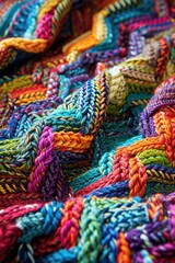 Fototapeta na wymiar Hygiene colorful yarn woven towel