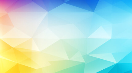Obraz premium Watercolor-style polygon background in light rainbow colors