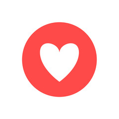 Heart vector shape clipart element. Valentine's Day romantic symbol illustration design