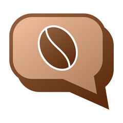 Obraz premium Coffee bubble icons, minimalist vector illustration and transparent graphic element. Isolated on white background