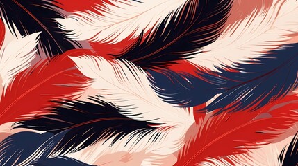 Fototapeta premium bird feathers background pattern, banner, wings background picture, seamless background