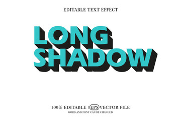 Retro long shadow text effect with editable text. 3D Text Mockup,