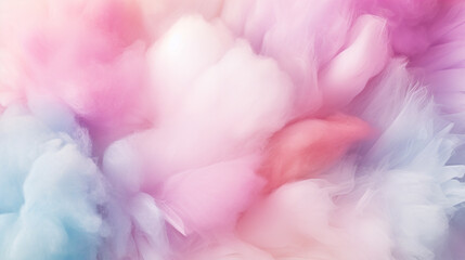 Colorful cotton candy in soft color for background - obrazy, fototapety, plakaty