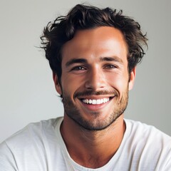 Obraz premium Smiling Man With Beard