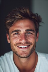 Obraz premium Smiling Man With Goatee