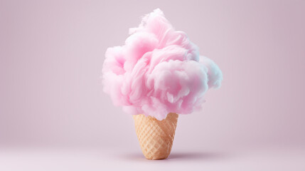 cotton candy isolated