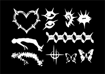 free vector y2k icon collection 