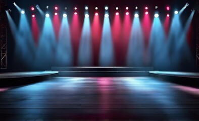 Theater stage light background with spot