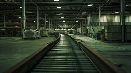 Obraz premium The Stark Reality of an Abandoned Warehouse in Economic Decline.