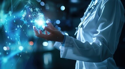 Virtual medical workers interact with the medical revolution and technological advancements Deep Learning in Artificial Intelligence for Medical Research.