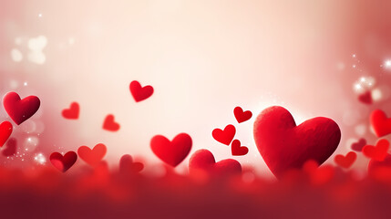 Romantic heart-shaped Valentine's Day background, symbolizing Valentine's Day, wedding, love