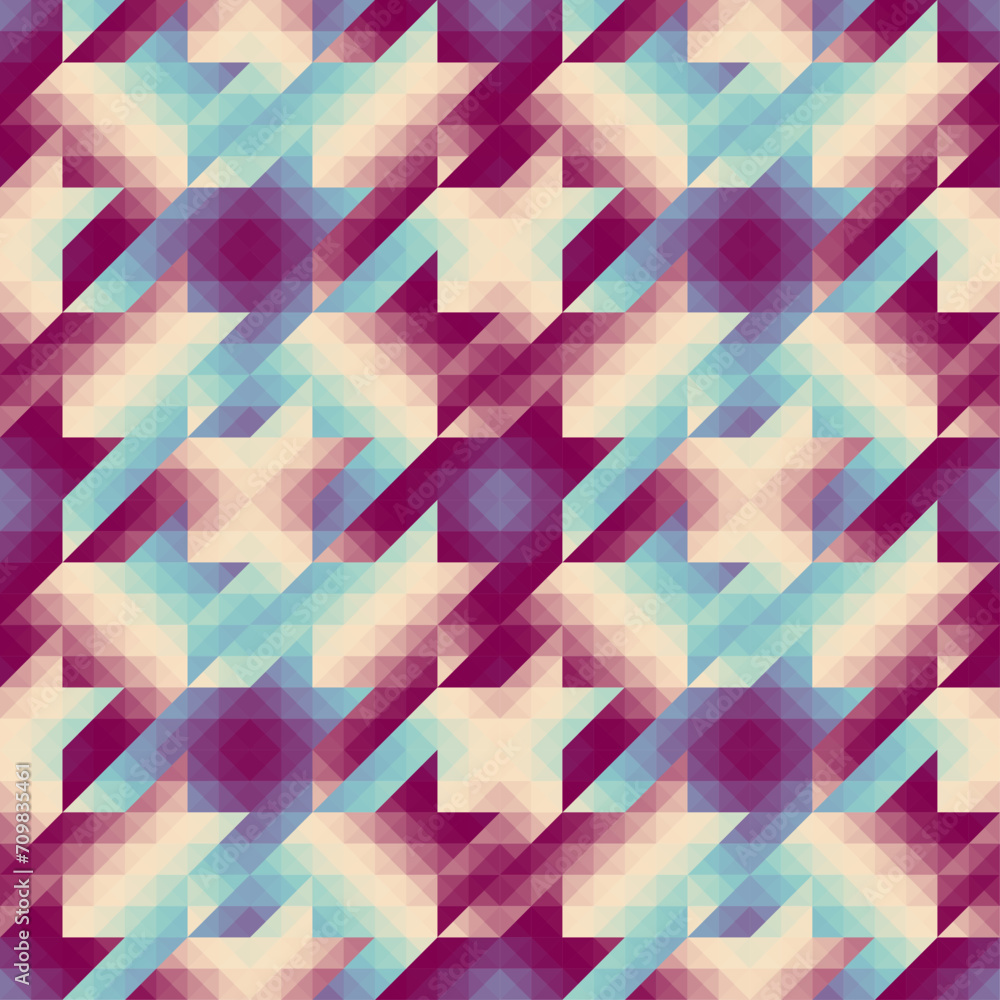 Poster Diagonal plaid pattern. Moire overlapping effect. Vector seamless image.