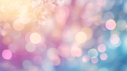 Serenity in Softness: Tranquil Bokeh Background
