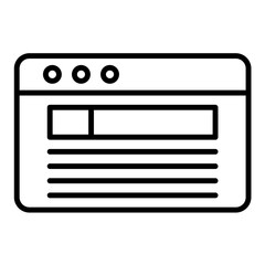 Webpage icon vector image. Can be used for User Interface.