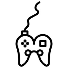 Controller icon vector image. Can be used for Gaming Ecommerce.