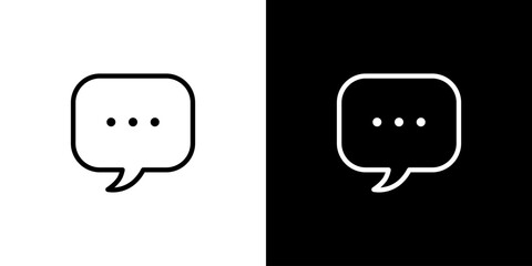 シンプルな吹き出しアイコン