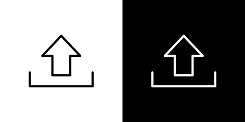 シンプルなアップロードアイコン