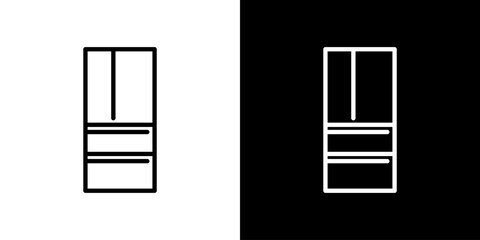 シンプルな冷蔵庫アイコン