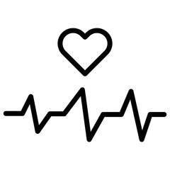 Heart Rate icon vector image. Can be used for Game Design.