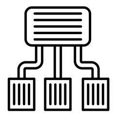 Sitemap icon vector image. Can be used for User Interface.