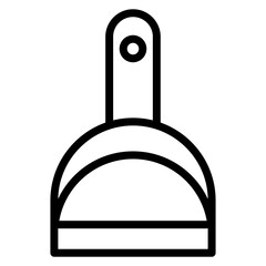 Dustpan icon vector image. Can be used for Cleaning.