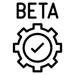 Beta Tester icon vector image. Can be used for Crowdfunding.