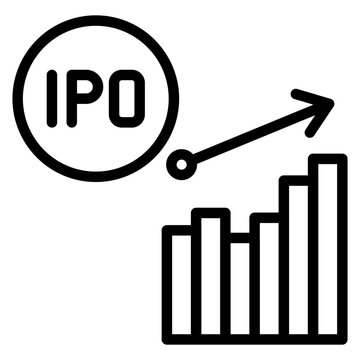 IPO icon vector image. Can be used for Crowdfunding.