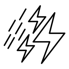Lightning icon vector image. Can be used for User Interface.
