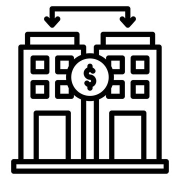 Venture Exchange icon vector image. Can be used for Crowdfunding.