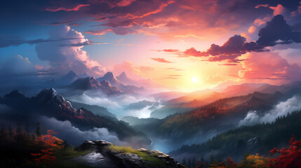 Naklejka premium Natural place Sky background