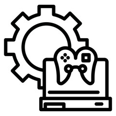 Game Mod Manager icon vector image. Can be used for Game Development.