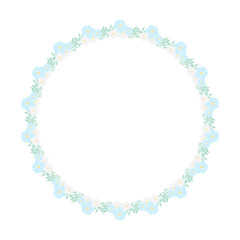 Elegant Pink Flower Frame